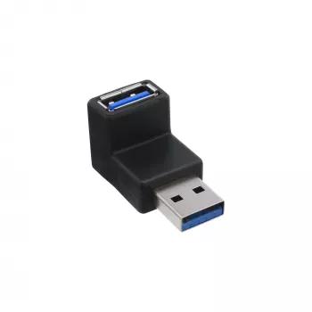 USB 3.0 adapteris A tipo kištukas / A tipo lizdas 90° kampu InLine 35300R