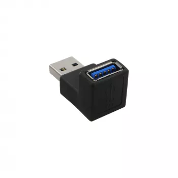 USB 3.0 adapteris A tipo kištukas / A tipo lizdas 90° kampu InLine 35300R