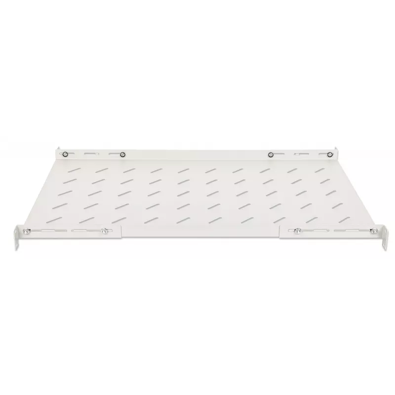 Intellinet 19 colių fiksuota lentyna (reguliuojama), 1U, 750 mm gylis, 750–950 mm reguliuojamas bėgių gylis, maks. 20 kg, pilka, garantija visam gyvenimui