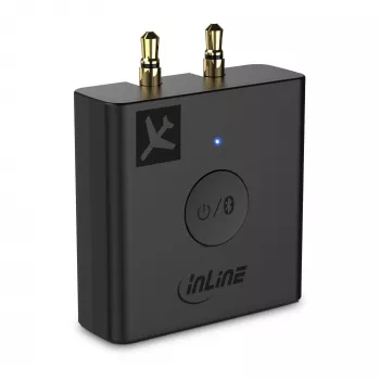 InLine Bluetooth garso siųstuvas lėktuvui, BT 5.0, aptX HD/LL