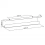 InLine 23190W – po stalu montuojamas kabelių vedimo kanalas, plieninis, baltas, 114×600×76 mm