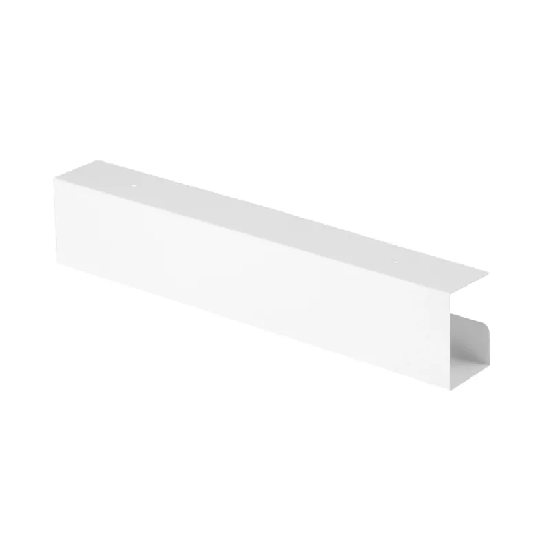 InLine 23190W – po stalu montuojamas kabelių vedimo kanalas, plieninis, baltas, 114×600×76 mm