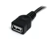StarTech.com USB 2.0 prailginimo kabelis 0,91 m, A-A, vyriška/moteriška, juodas