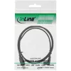 InLine USB A (vyriškas) / Mini-USB (vyriškas) 5 kontaktų žemyn lenktas 90° juodas 3 m