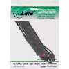 InLine 6-jų lizdų ilgintuvas su įžeminimu, CEE 7/3, juodas, 5 m