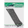 InLine 6-jų lizdų kištukinis lizdas su įžeminimu CEE 7/3, juodas, 1,5 m