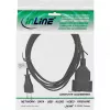 InLine Euro tipo C kištukinis ilginimo laidas kištukas / lizdas, juodas, 2 m