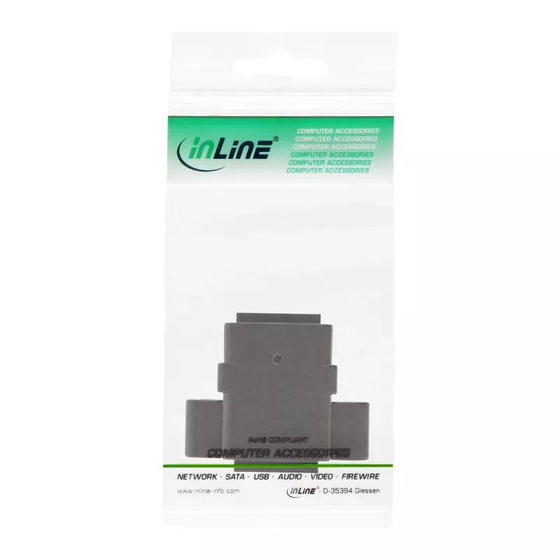 InLine Patch Cable Coupling UTP 2x RJ45 lizdai montavimui