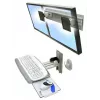 Sieninis laikiklis Ergotron Neo-Flex dviem monitoriams 61 cm (24 col.) sidabrinis