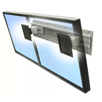 Sieninis laikiklis Ergotron Neo-Flex dviem monitoriams 61 cm (24 col.) sidabrinis
