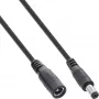 InLine DC prailginimo laidas, DC kištukas vyriškas/moteriškas 5.5x2.1mm, juodas, 3m