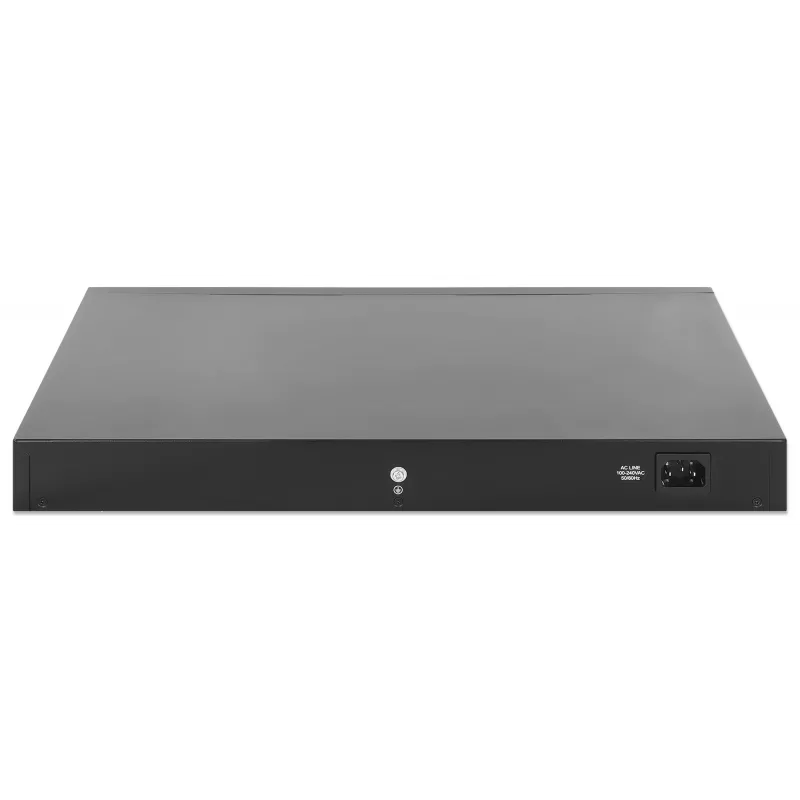 Intellinet 48 prievadų Gigabit Ethernet PoE+ valdomas L2+ jungiklis su šešiais 10G SFP+ uplinkais, IEEE 802.3at/af (PoE+/PoE), 450 W PoE biudžetas, L2+/L3 Lite, 6 x 10G SFP+