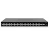Intellinet 48 prievadų Gigabit Ethernet PoE+ valdomas L2+ jungiklis su šešiais 10G SFP+ uplinkais, IEEE 802.3at/af (PoE+/PoE), 450 W PoE biudžetas, L2+/L3 Lite, 6 x 10G SFP+