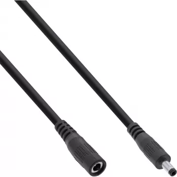 InLine DC ilginimo laidas, kištukas/lizdas 4.0x1.7mm, juodas, 1m