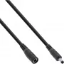 InLine DC ilginimo laidas, kištukas/lizdas 4.0x1.7mm, juodas, 1m
