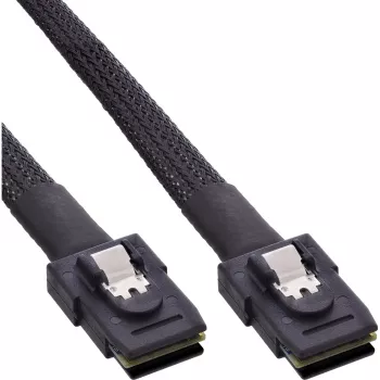 InLine SAS vidinis kabelis, Mini-SAS SFF-8087 į Mini-SAS SFF-8087, su šoniniu ryšiu, 0,5 m