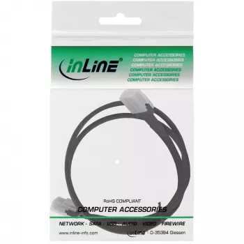 InLine SAS vidinis kabelis, Mini-SAS SFF-8087 į Mini-SAS SFF-8087, su šoniniu ryšiu, 0,5 m