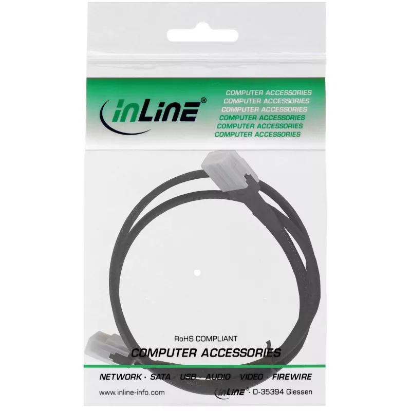 InLine SAS vidinis kabelis, Mini-SAS SFF-8087 į Mini-SAS SFF-8087, su šoniniu ryšiu, 0,5 m