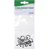 InLine Twist Ties juodi, 22 mm, 10 vnt. – kabelių ir laidų tvirtinimo raiščiai