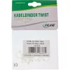 InLine Twist Ties 13 mm, natūrali/balta, pakuotė po 10 vnt.