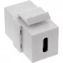 InLine USB 3.1 snap-in modulis, USB-C F/F, baltas korpusas
