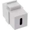 InLine USB 3.1 snap-in modulis, USB-C F/F, baltas korpusas