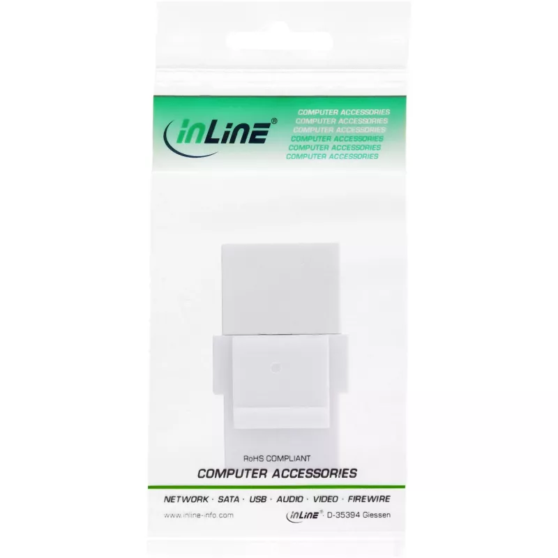 InLine USB 3.1 snap-in modulis, USB-C F/F, baltas korpusas