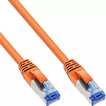 InLine Patch Laidas S/FTP PiMF Cat.6A halogen-free 500MHz oranžinis 5m