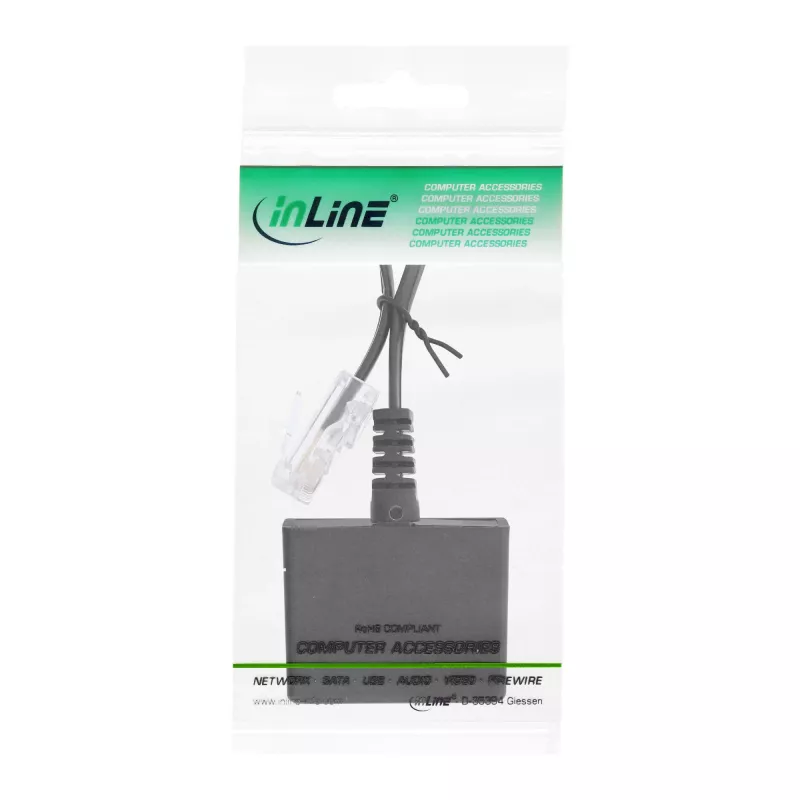 InLine TAE adapterinis kabelis RJ45 kištukas į TAE-N ir RJ11 lizdus 69943