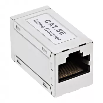 InLine Cat.5e adapteris, pilnai ekranuotas, metalinis, 2x RJ45 M/M, 1:1