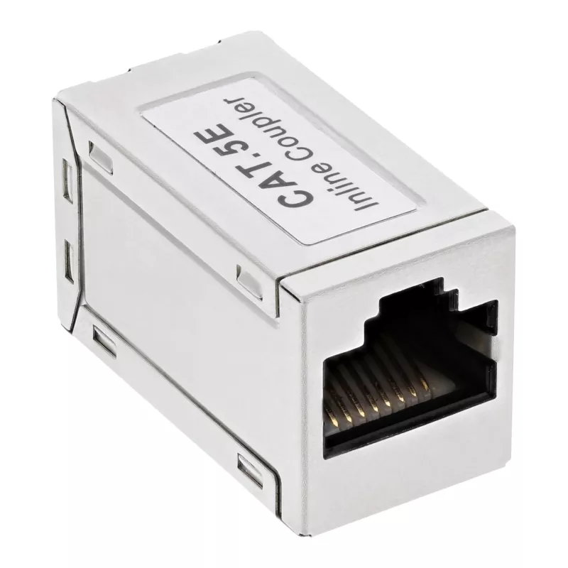 InLine Cat.5e adapteris, pilnai ekranuotas, metalinis, 2x RJ45 M/M, 1:1
