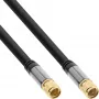 InLine Premium SAT laidas, 4x ekranuotas, 2x F-kištukas, >110 dB, juodas, 3 m