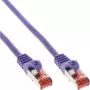 InLine Patch kabelis S/FTP PiMF Cat.6 250MHz PVC varis violetinis 0,25m