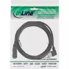 InLine USB 2.0 Smart Cable kampinis reversinis A tipo kištukas / lizdas juodas 2m