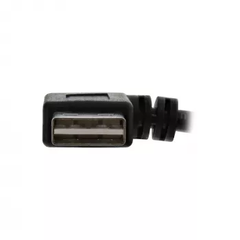 InLine USB 2.0 Smart Cable kampinis + reversinis Type A kištukas / lizdas juodas 0,2 m
