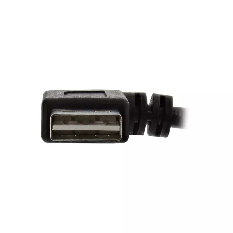 InLine USB 2.0 Smart Cable kampinis + reversinis Type A kištukas / lizdas juodas 0,2 m