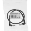 InLine Patch kabelis aukštyn/žemyn kampuotas, S/FTP (PiMf), Cat.6, juodas, 2,36 m