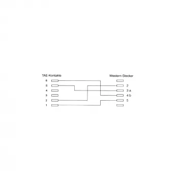InLine TAE-N laidas, TAE-N / RJ11 6P4C, 10 m