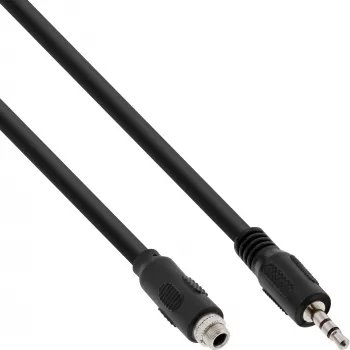 InLine garso adapterio laidas, 3,5 mm lizdas/kištukas su sriegiu, 0,6 m