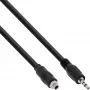 InLine garso adapterio laidas, 3,5 mm lizdas/kištukas su sriegiu, 0,6 m