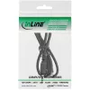 InLine garso adapterio laidas, 3,5 mm lizdas/kištukas su sriegiu, 0,6 m