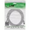 InLine Patch laidas plonas, U/FTP, Cat.8.1, TPE be halogenų, pilkas 10m