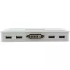InLine KVM jungiklis 4 prievadų DVI-D + USB + garsas su 2 kabelių rinkiniais