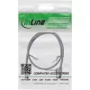 InLine Patch laidas plonas, U/FTP, Cat.8.1, TPE halogen-free, pilkas 0,3m