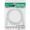 InLine High Speed HDMI laidas su Ethernet, M/M, baltas, auksuoti kontaktai, 2m