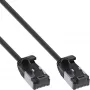 InLine Patch laidas plonas, U/FTP, Cat.8.1, TPE halogen-free, juodas 10m