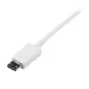StarTech.com 1 m baltas mikro USB laidas - A į Micro B