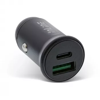 InLine 31502B automobilinis USB įkroviklis su USB-A ir USB-C jungtimis, juodas