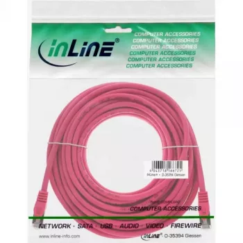 InLine Patch Laidas SF/UTP Cat.5e Rožinis 15m
