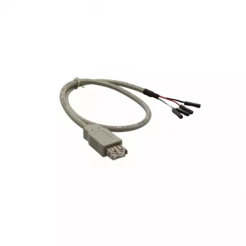 InLine USB 2.0 adapterio laidas Type A lizdas / vidinis header, 0,40 m, biri